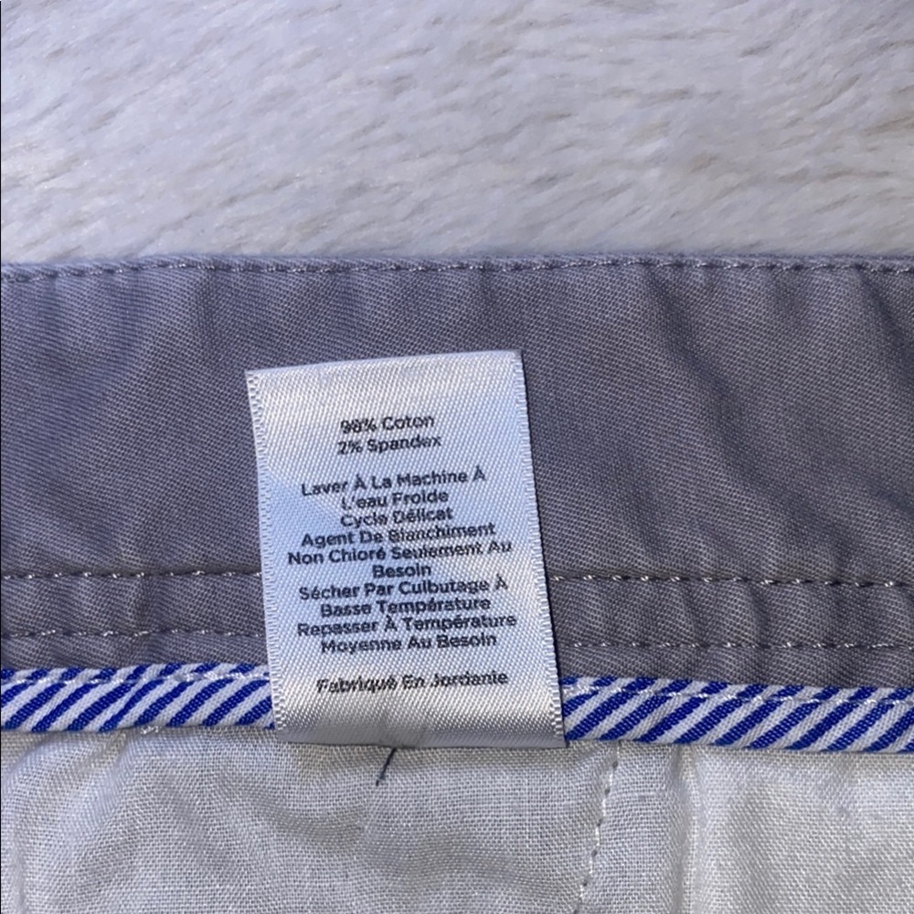 Talbots Gray Bermuda Shorts Cotton Blend Cuffed Hem - Picture 6 of 7